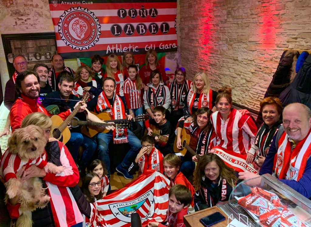 Foto de familia de la Peña Athletic